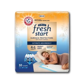 Medline FitRight Fresh Start Surface Protectors, 30" x 36", Case of 40