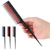 3 Pcs Hairdressing Back Combing Triple Teasing Comb Hairdressing Back