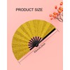 Luxeloon Folding Hand Fans, Popping Fan Rave Fan for Line