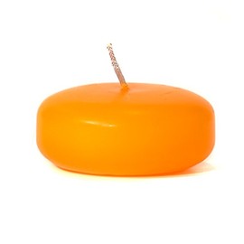 Pack of 5, 3" x 1.25" Small Disk Floating Candles Mango for Weddings, Home & Event Decoration, Relaxation, Made in US