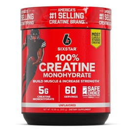 Six Star Creatine Monohydrate Powder 60 Servings, 1 Count / 식스스타 크레아틴 모노하이드레이트 파우더 60회 분량, 1개