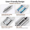 Onedaful 2 Kits 6 inch Stainless Steel Hidden Door Hinges