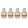 4PCS Joystick Handle Button Head Rubber Sealing Metal Push Rod