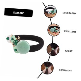 BIUDECO Retro Hair Ropes Delicate Hair Tie for Women Vintage Floral Ponytail Holder Comfortable and Versatile Hairbands for Daily Wear and Parties