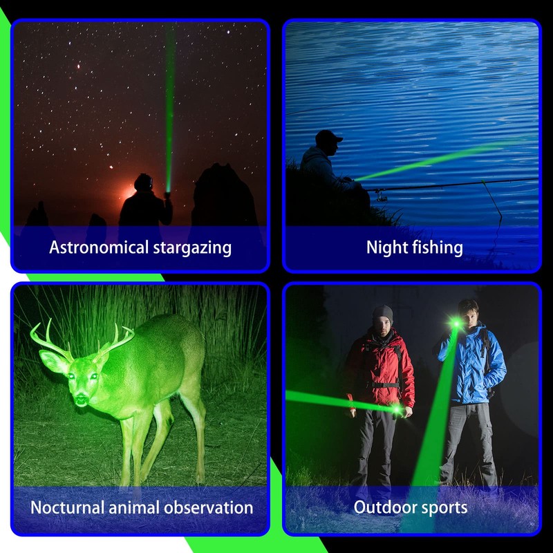 Honoson 4 Packs Hunting Light Flashlights LED Torch with 3