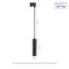 Madara Mini II GU10 3-Phase Pendant Light Black