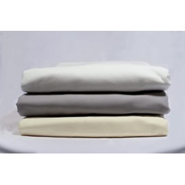 The Plum Blossom Company 100% Organic Cotton Bed Sheets GOTS Certified Fitted Sheets, Flat Sheets and Pillow Cases (Snow White, King - Fitted Sheet)
