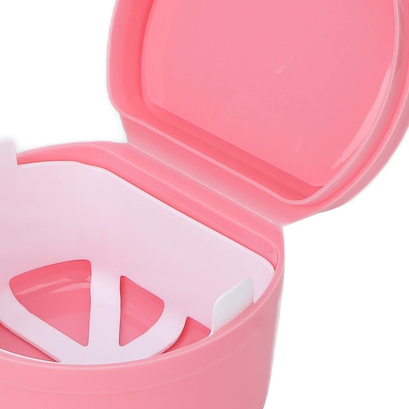 Estuche de Retenedor de Dentadura Postiza de 2 Uds, Estuche
