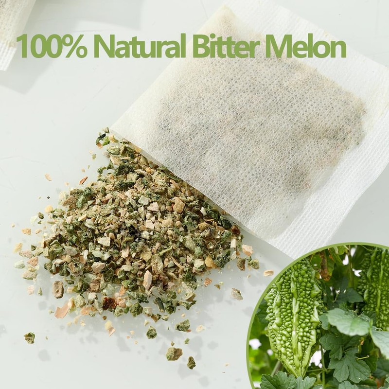 Premium 100 Bitter Melon Tea Bags, Made with 100% Pure