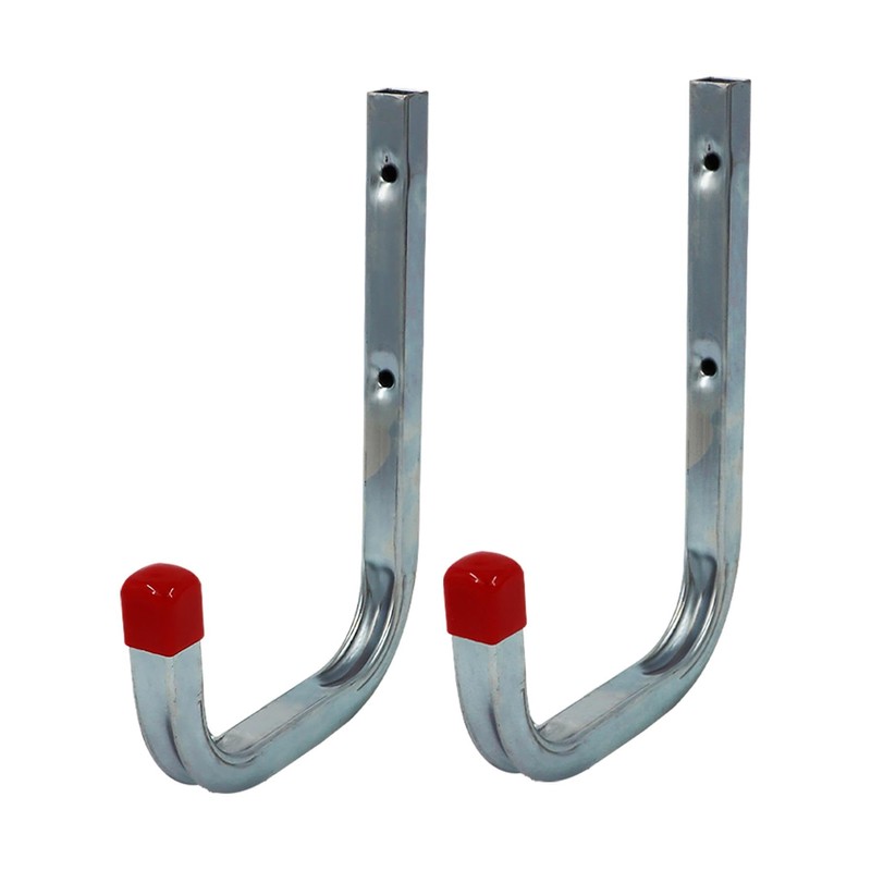 2 x 150mm Large Storage Wall Hooks 85kg Galvanised Steel,