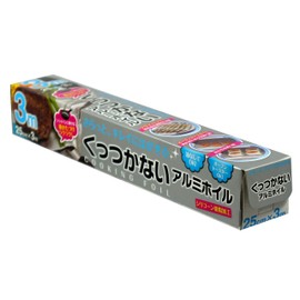 Yamato Bussan Aluminum Foil, Silver, 9.8 x 118.1 inches (25 x 300 cm), Non-Stick Aluminum Foil, 9.8 x 9.8 ft (25