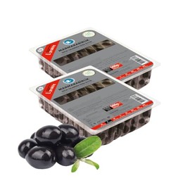 Marmara Birlik Gemlik Type Black Olives MEGA 500g -Suitable for Vegetarian (2 Pack L)