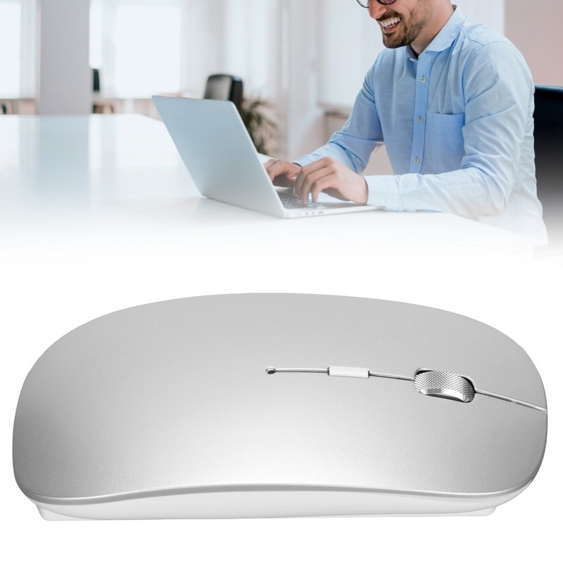 Wireless Mouse 2.4GHz Connection Mute Click High Sensitivity Optical Tracking