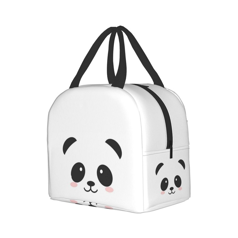 Hulnulnu Panda Kawaii Lunch Bag, Waterproof, Reusable, Durable, Stylish, Aluminum