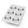 Herogo Stainless Steel Muffin Baking Mould for 6 Muffins, 29