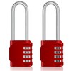 ZHEGE 4-Digit Number Padlock, Lock with Combination Code for Gym