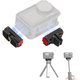OSMO Action 5 Pro Magnetic Mount for DJI OSMO 360/Action 5 Pro/4/3/2 Magnetic Mount Accessory Quick Release Adapter Foldable 1/4 Screw Hole for GoPro Mini Tripod Universal for Car/Bike/Backpack etc