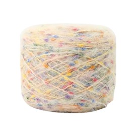 CAPASTEC Wool Pom Pom Wool Mohair Colorful Knitting Yarn Knitting Extra Thick Decoration 1 Ball 100g Coton Fluffy Thick Weave 94% Polyester 6% Wool Handmade Bag Hairpin Gloves Scarf Apricot
