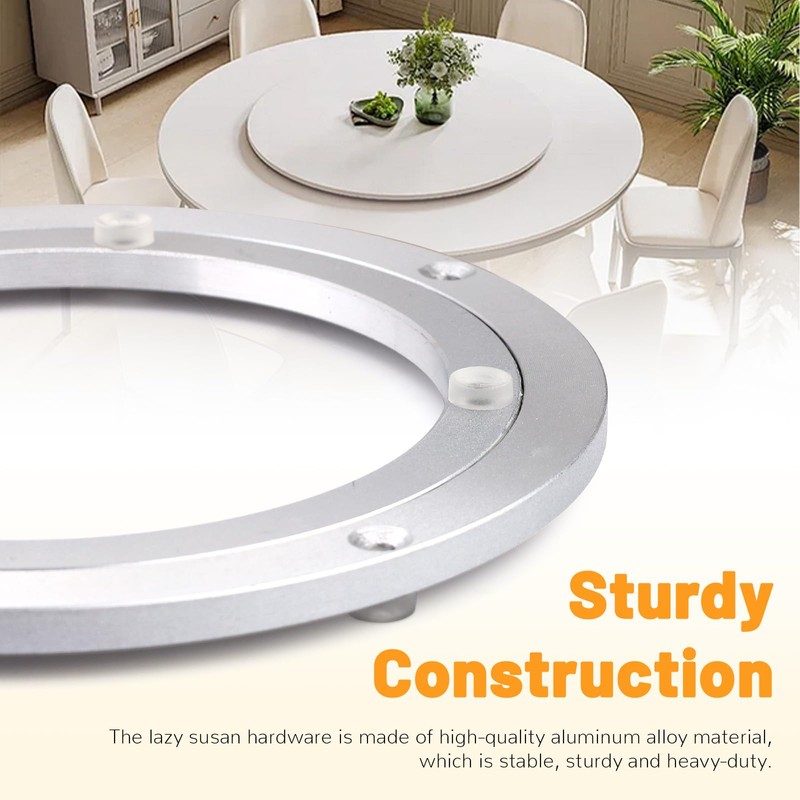 LELE LIFE 14in Lazy Susan Hardware, Heavy Duty Aluminium Alloy