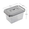Gitany Plastic Containers Set of 6, Clear Storage Boxes with