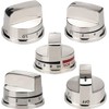 4 Pcs EBZ37189611 Range Burner Knob and 1 Pcs EBZ37189609