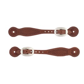 Weaver Leather Basketweave Thin SPUR Strap,BR