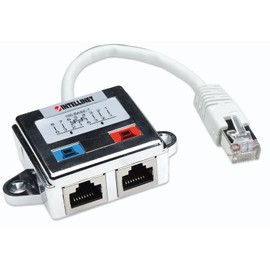 Intellinet ACCITL1635 Adaptador de Red- Rj-45, Rj-45, Hembra/Hembra, Plata