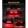 Partsam 2Pcs Watermelon Lights Red LED Stop Turn Tail Marker