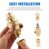 1/2" 9D-M3 Brass Backflow Preventer, 1/2 Inch Dual Check Valve