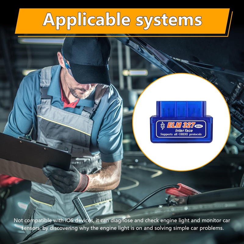 Dickno ELM327 OBDⅡ Car Auto Diagnostic Scanner, Professional Automotive Bluetooth