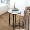 Hooseng Round End Table Set of 2 Small Side Table