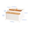 poeland Desktop Storage Box Pencil Pen Holder Makeup Brushes Organizer