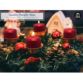 Royal Imports Votive Candle, Unscented Red Premium Dripless Wax, Box of 72, for Wedding, Birthday, Holiday, Christmas, Party & Home Decoration (10 Hour Burn Time)