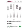 Food Network NEW Food Network Classic Silver 20 pc silverware