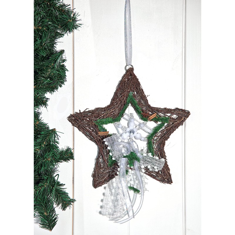 VBS Willow Star Diameter Approx. 30 cm with Hanging Eyelet