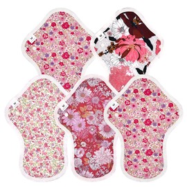 Cloth Napkins, NO 6 Organic Cotton, Set of 5, v17 rd Red, Energy-Feeling Active Red