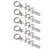 5 Pcs Bird Parrots Foot Ring Buckle Stainless Steel Foot