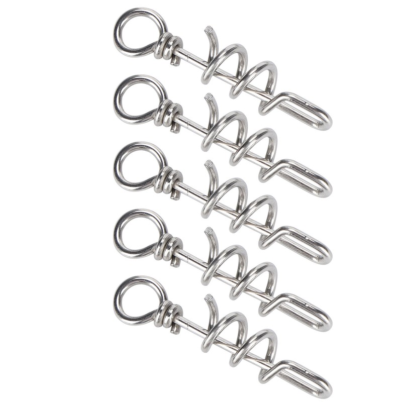 5 Pcs Bird Parrots Foot Ring Buckle Stainless Steel Foot