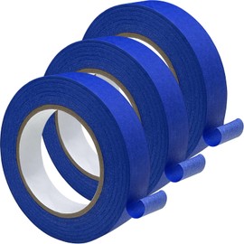 Premium Blue Painters Tape 3 Rolls, 0.94in x 60.1yds, Multi-Surface Painter's Tape Masking Tape for Painting, DIY Crafts Arts, Labeling, Decoration, Paint Tape for Indoor and Outdoor Use, Easy Removal