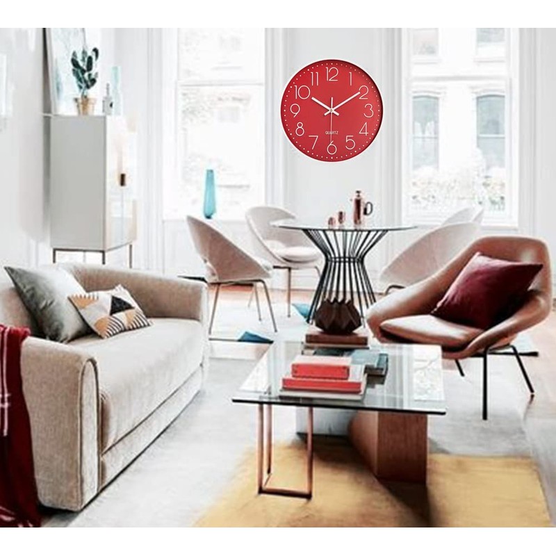 Taodyans Modern Wall Clock 30 cm Without Ticking Noises Kitchen