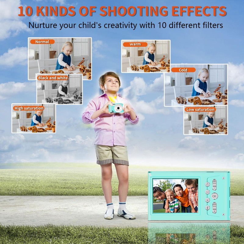 Digital Camera 1080P 48MP 16X Digital Zoom Prevents Shake Face