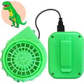 Costume Fan Green Mini Blower for Dinosaur Inflatable Costume - Upgrade USB Portable Fan Replacement for Doll Mascot Head or Other Holiday Game Clothing Suits