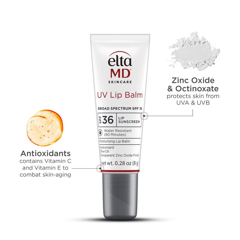 EltaMD UV Lip Balm SPF Sunscreen, Sunscreen Lip Balm with