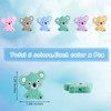 WEWAYSMILE 12pc Animal Silicone Beads DIY Crafts, Koala Style