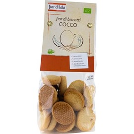 Fior di loto Biscotti al cocco biologici - Gusto delicato e raffinato - Qualità premium - 250 g