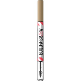 Maybelline New York, Build A Brow: 2 in 1 Brow Pen + Sealing Gel, Real-looking, Fuller Brows, Waterproof, Sweat- & Smudge-resistant, 24H Wear, Vegan Formula, Shade 250: Blonde