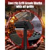 D10 Electric BBQ Grill Cleaner, Bristle-Free Cordless Brush for Grill