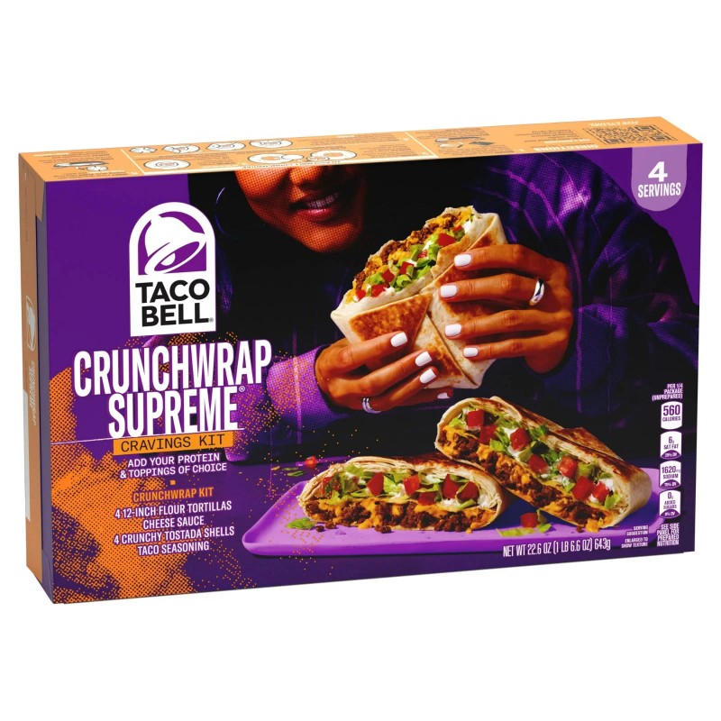 Taco Bell Crunchwrap Supreme cravings Kit, 22.6 Oz Box...