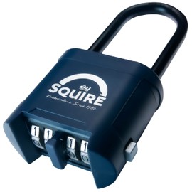 Squire Mystic Combi BF60/2.5 Extra Long Shackle Heavy Duty Combination Padlock – 4 Wheel Code Lock for Gates, Chains, Containers & Outdoor Use – Weatherproof & Keyless Security