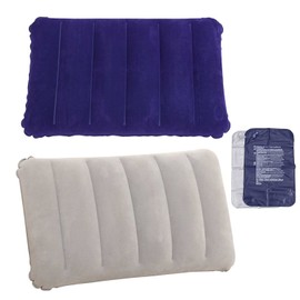tintoke Pack of 2 Inflatable Pillow Camping Travel Pillow Air Cushion Pillow Velour Pillow Neck Pillow Beach Pillow for Outdoor Travel Hiking